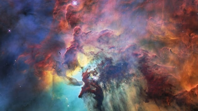 28. ya gnn kutlayan Hubble'dan gz kamatrc fotoraf 'Lagn Nebulas'