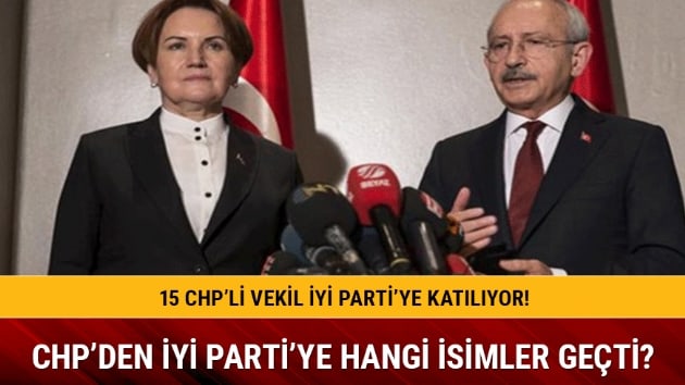 CHPden yi Partiye geen milletvekilleri kimler