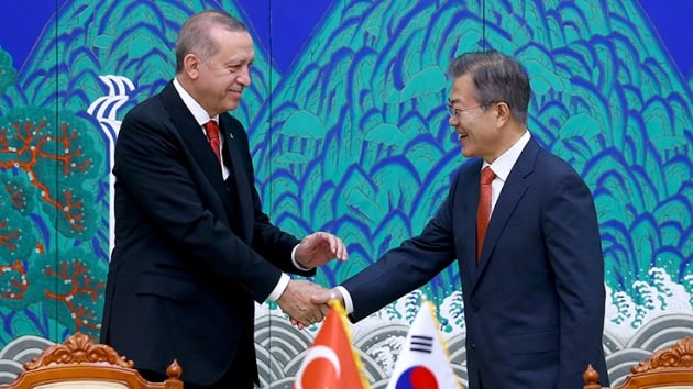 Cumhurbakan Erdoan'n ziyareti Kore basnnda geni yer buldu