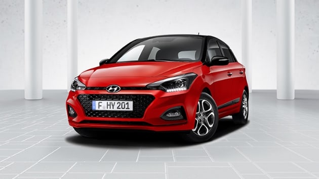 Makyajl Hyundai i20nin retimi balad