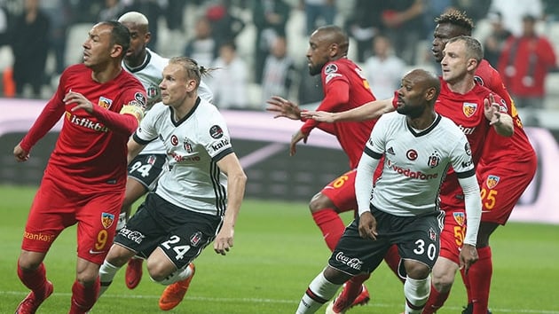 Beikta sahasnda Kayserispor'u 2-0 malup etti
