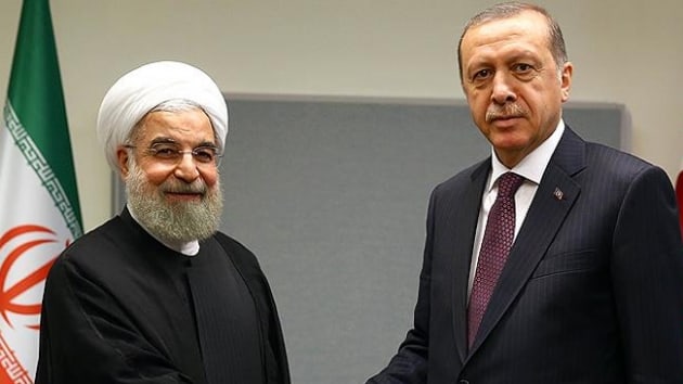 Cumhurbakan Erdoan, ran Cumhurbakan Ruhani ile telefonda grt