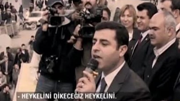 Apo'nun heykelini dikmek isteyen Demirta: HDP, PKK'nn szcs deildir