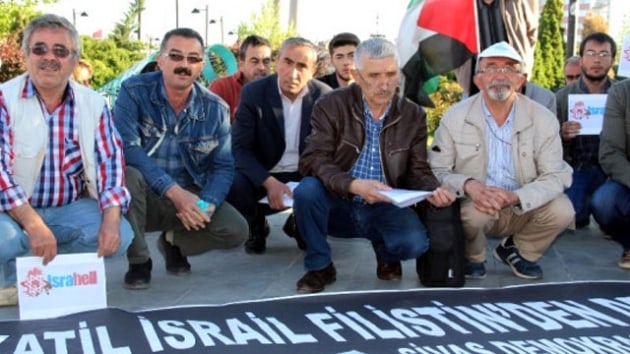 Sivas'ta Filistin iin oturma eylemi  