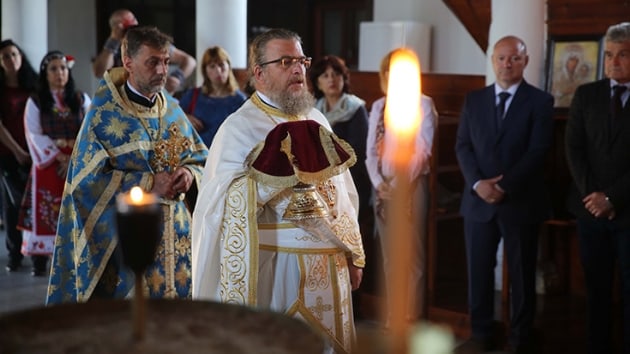 Edirne'de Aziz Konstantin ve Elena sim Bayram dolaysyla ayin dzenlendi