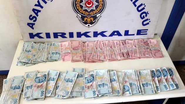 Krkkale'de yanllkla pe atlan 40 bin liray polis buldu
