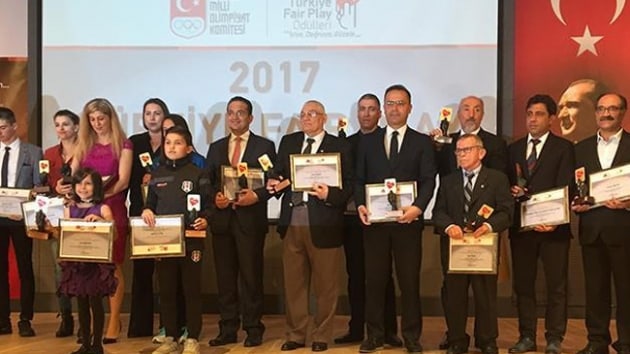 2017 Trkiye Fair Play dlleri sahiplerini buldu
