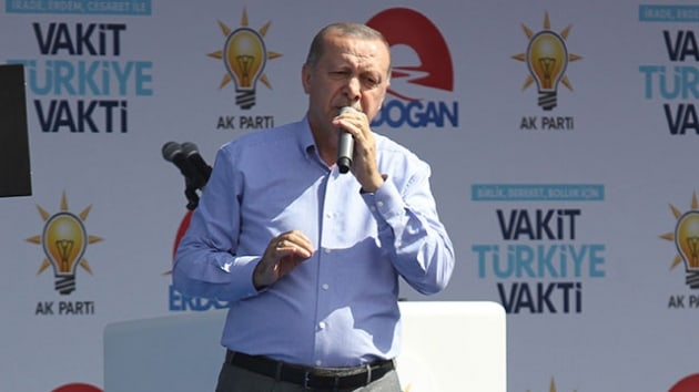 Cumhurbakan Erdoan'dan nce'ye: Hadi gel bakalm onu da durdur