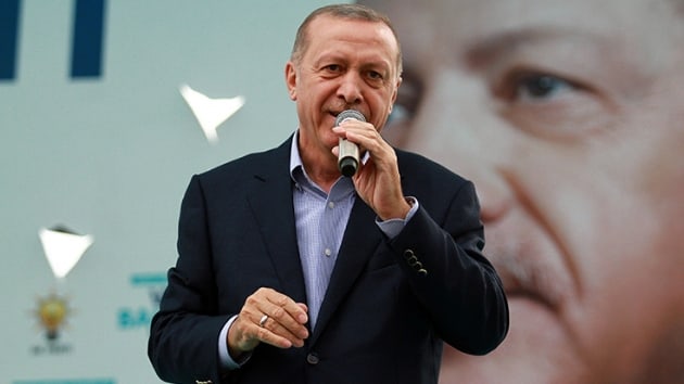 Cumhurbakan Erdoan'dan nce'nin iddiasna sert tepki: spat etmezsen namertsin