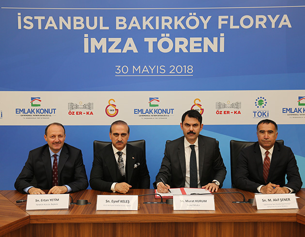 2,25 Milyar TL�lik Florya Arsas� ��in   �mzalar At�ld�