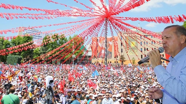 Cumhurbakan Erdoan: Buna cevap ver bay Muharrem