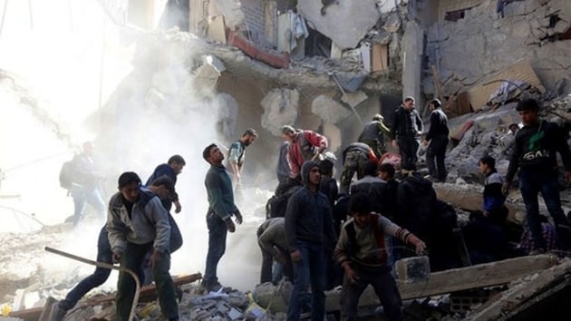 ABD nclndeki uluslararas koalisyon gleri, Suriye'de terr rgt DEA'n igalindeki blgelere dzenledii hava saldrlarnda 35 sivil ldrd