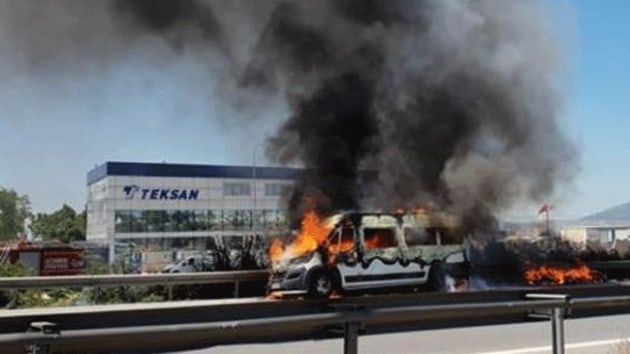 TEM'de alev alev yanan minibs trafii fel etti