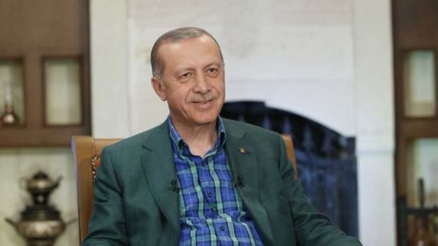 Cumhurbakan Erdoan 24 TV zel yaynnda konutu