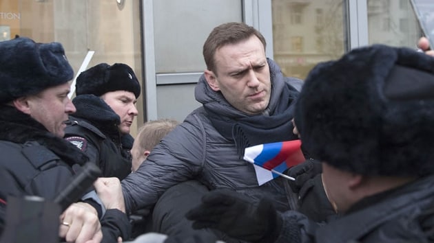 Rus muhaliflerden Yolsuzlukla Mcadele Fonu kurucusu Navalny hapisten kt