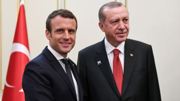 Cumhurbakan Erdoan, Fransa Cumhurbakan Macron ile telefonda grt
