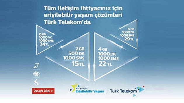 Trk Telekomun engellilere zel rnleri ve eriilebilir mobil tarifeleri