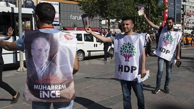 CHP'nin birinci kt 5 bat ilinde HDP'nin oyu artt