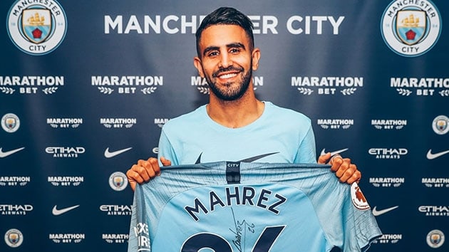 Riyad Mahrez, Manchester City'ye transfer oldu