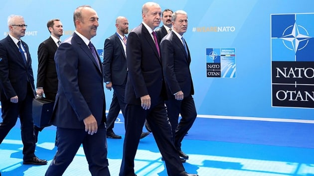 Cumhurbakan Erdoan NATO Zirvesi kapsamnda Brksel'de