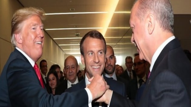 Bakan Erdoan'la gren Macron'un tatl tela