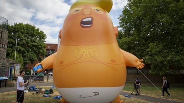 ABD Bakan Donald Trump'n ngiltere'yi ziyareti, bakent Londra'da protesto edildi