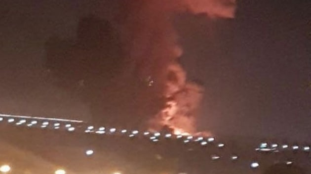 Msr Kahire Havaalan yaknlarnda bir yakt depolama tesisinde patlama meydana geldi