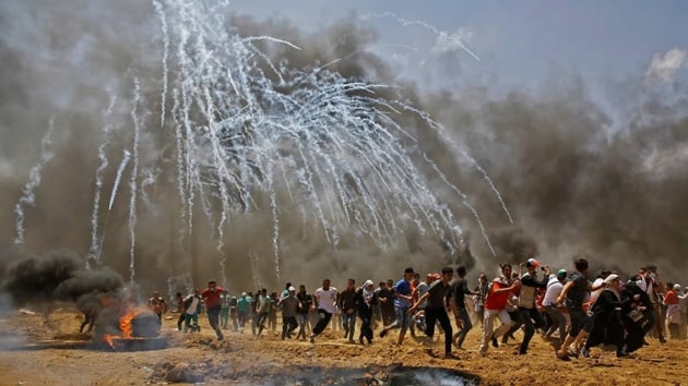 srail askerleri Gazze snrnda 25 Filistinliyi yaralad