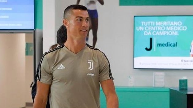 Juventus'un yeni transferi Cristiano Ronaldo salk kontrolnden geti