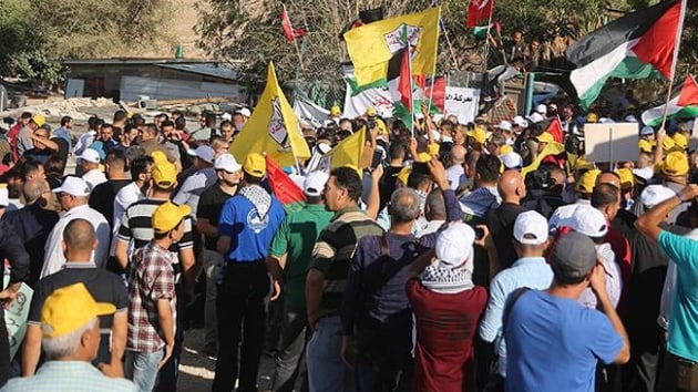 Han el-Ahmer'de srail protestosu