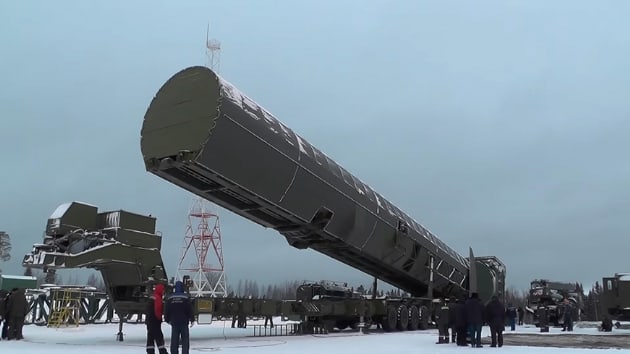 Rusya ktalararas balistik fzesi Sarmat'n yeni grntlerini yaynlad