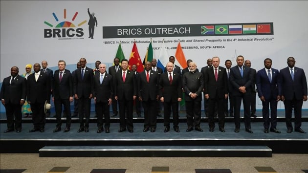 Bakan Erdoan, BRICS Zirvesi aile fotoraf ekiminde yer ald