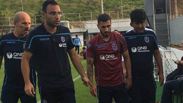 Trabzonspor'da Kamil Ahmet reki sakatland
