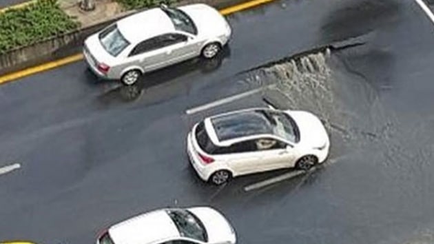 Ankara'da saanak nedeniyle yol kt 
