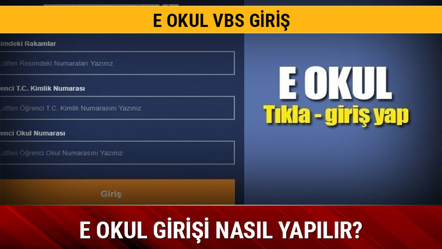 E okul VBS Veli Bilgilendirme Sisteminde giri�