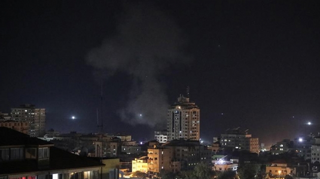 srail'in Gazze'ye dzenledii hava saldrsnda 1 Filistinli ehit oldu