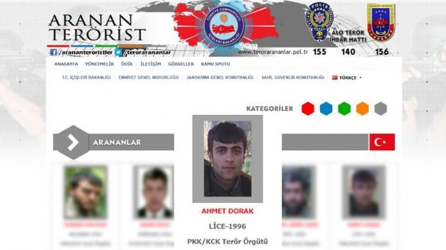 TSK: Gri listedeki terrist Ahmet Dorak etkisiz hale getirildi 