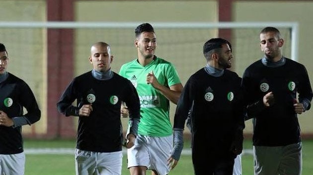 Feghouli ile Slimani kavgal kt
