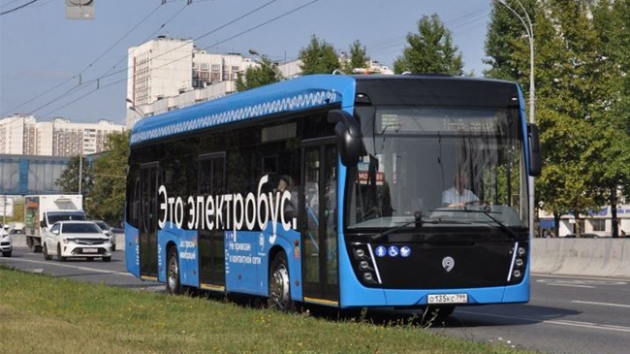 Rusya'da elektrikli otobsler yollara kt