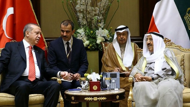 Bakan Erdoan ve Kuveyt Emiri eyh Sabah, ikili ilikileri glendirme konusundaki kararllklarn teyit etti