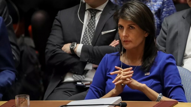 ABD'nin BM Daimi Temsilcisi Haley: (dlib'de) Kimyasal silah kullanlana kadar kenarda durup beklemeyeceiz
