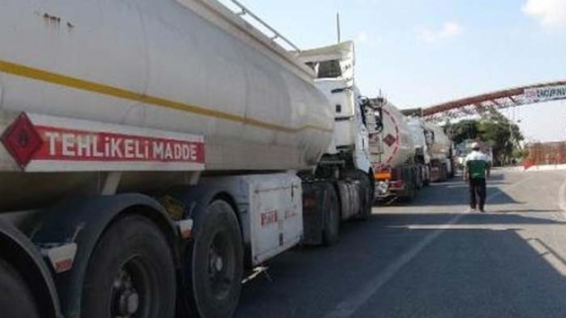 Suriyeye tankerlerle akaryakt sevkiyat