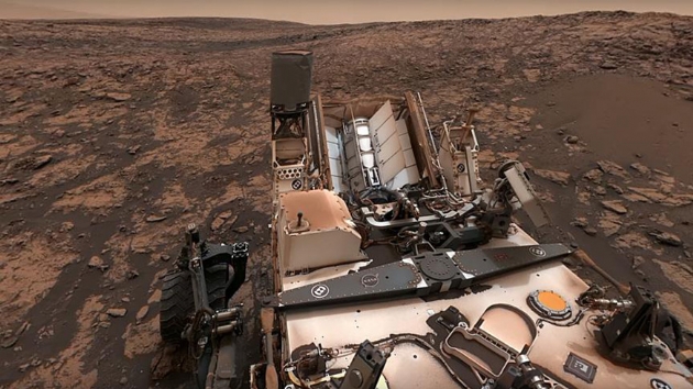NASA, Curiosity'nin z ekim fotorafn yaymlad