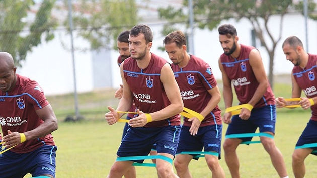 Trabzonspor'da Yusuf Yazc ve Mustafa Akba antrenman tamamlayamad