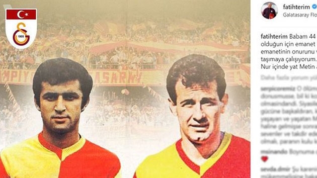 Fatih Terim'in Metin Oktay paylam binlerce beeni ald