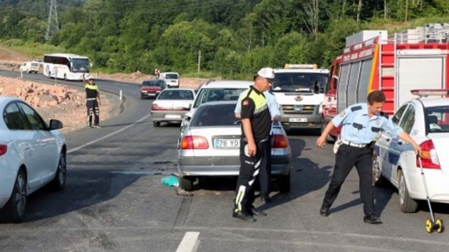 Zonguldak'ta meydana gelen trafik kazasnda 7 kii yaraland