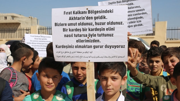 Suriye'de 500 rencinin ders grecei ilkokul Trkiye'nin desteiyle hizmete girdi