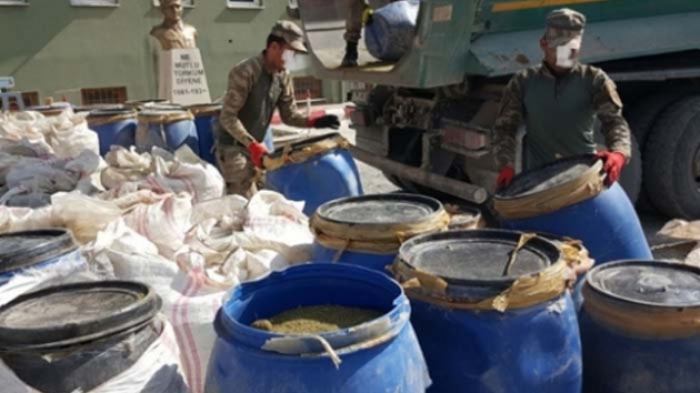 Bingl'de 158 kilo 674 gram esrar ele geirildi