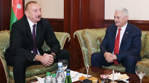 TBMM Bakan Yldrm, Aliyev ile grt  