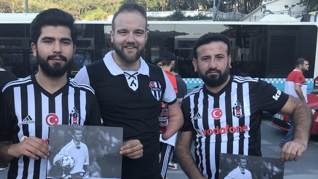 Beiktal taraftarlarn bastrd Pancu fotoraflar toplatld